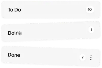 Tasks in the MonoDesk Planner